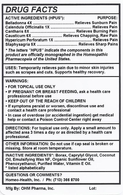Soothing First Aid Cream 50g Back Label (Soothing First Aid Cream 50g Back Label)
